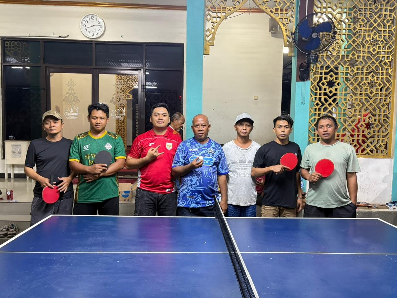 Pertandingan Perdana Tenis Meja Ganda Putra HUT RI ke-81 Cluster Diamond: D8 Tundukkan D11–12 dengan Skor 2-0